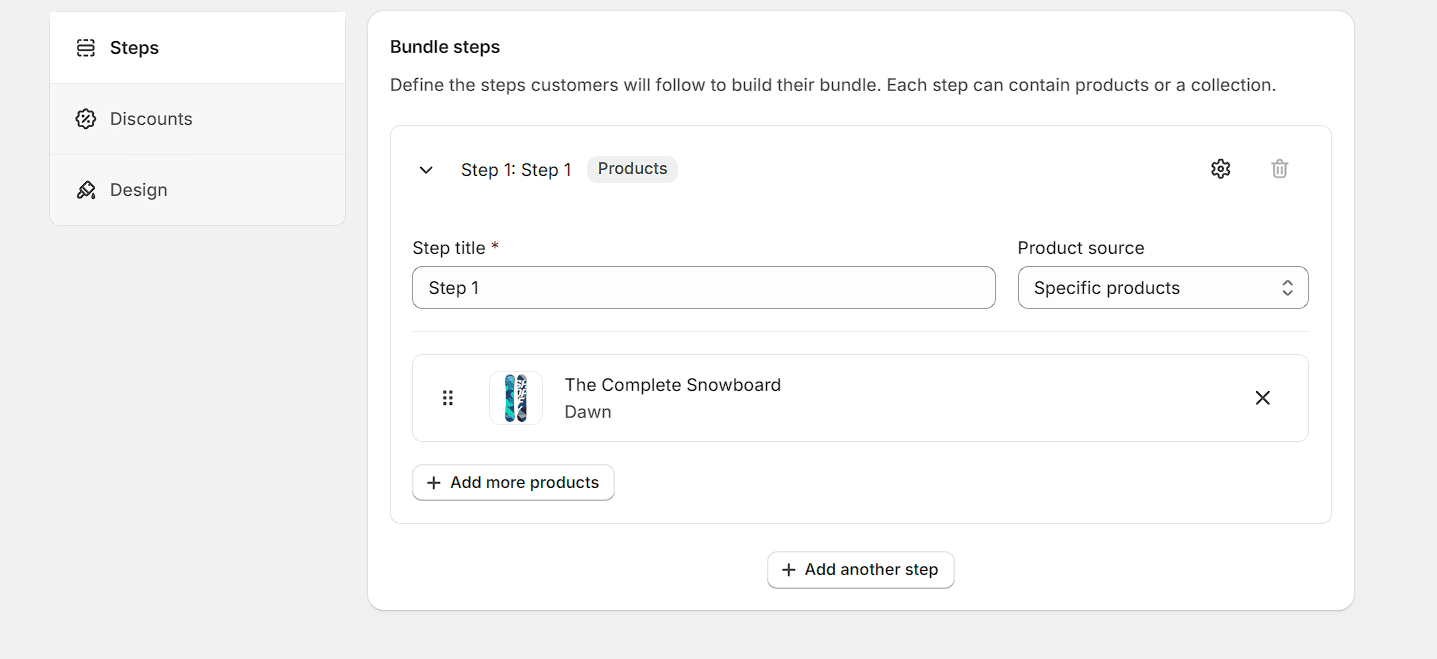 Define steps & products