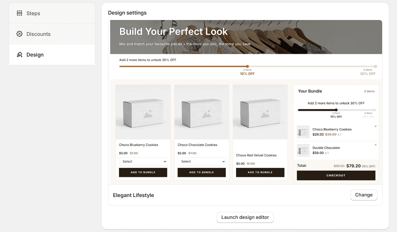 Design your storefront